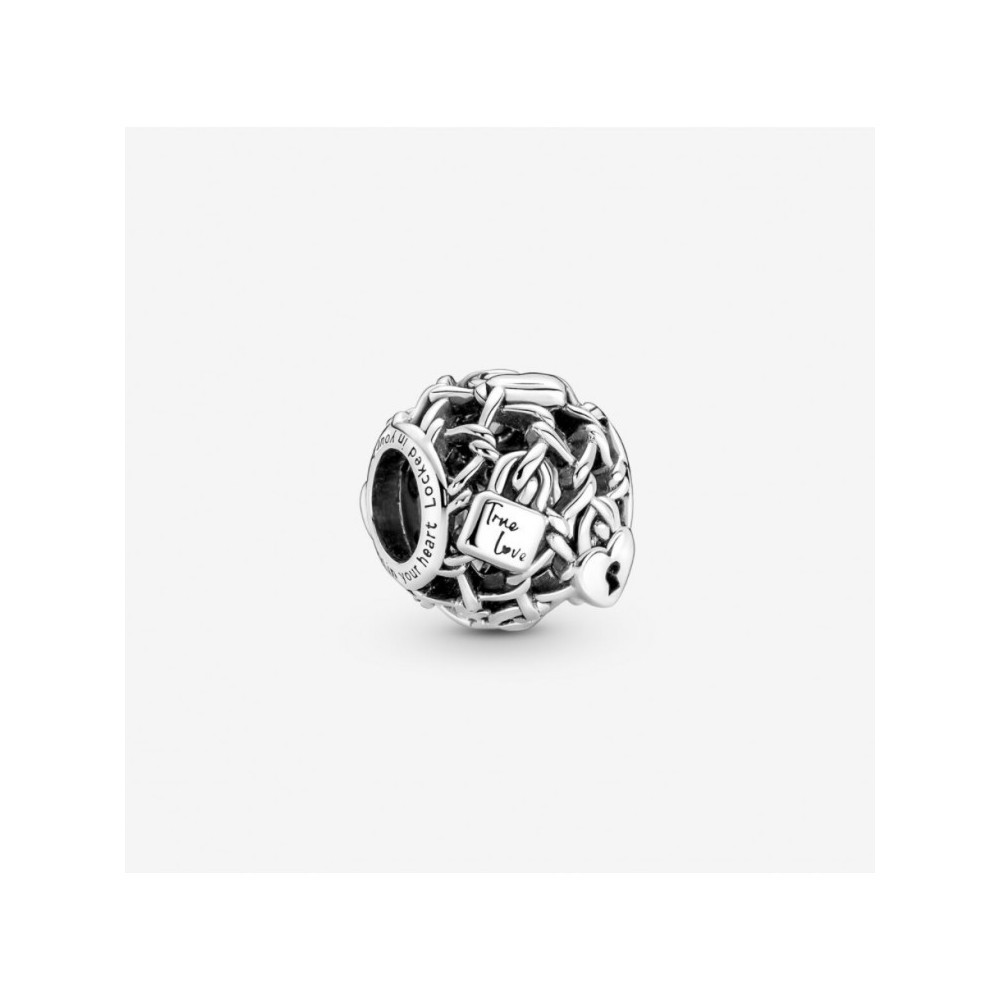 Charms - Bijoux - PANDORA - Charm Pandora, cadenas à maillons de chaîne ajourée, en argent 925/1000 790071C00