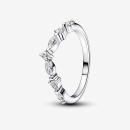 La Bague Pandora, Intemporel Souhait Scintillant Alternance, en argent 925/1000, 192390C01.