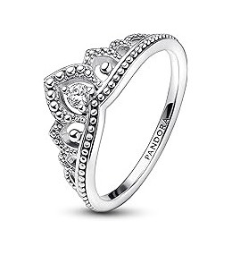 La Bague Pandora, Tiare perlée, en argent 925/1000, 192233C01.