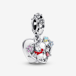 Le Charm pendentif, Pandora moments, Disney Winnie et Porcinet, en argent 925/1000 792214C01.