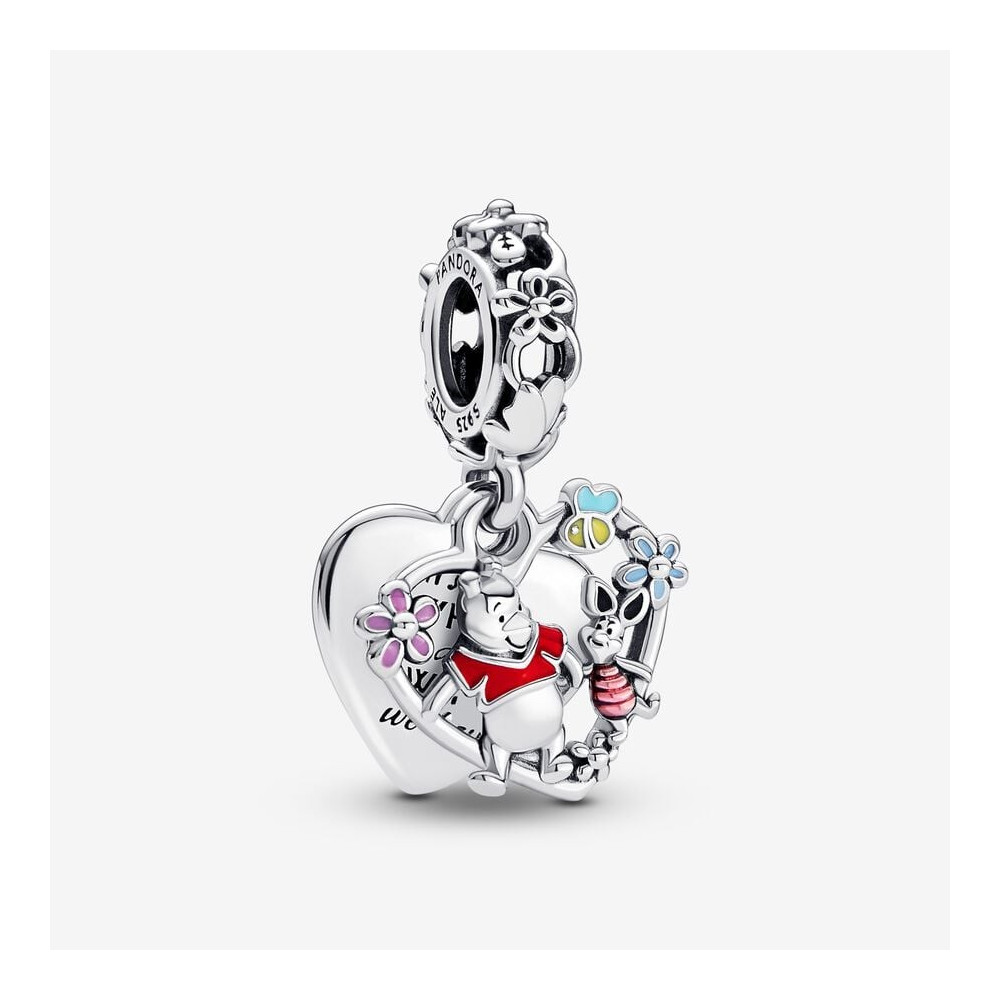 Le Charm pendentif, Pandora moments, Disney Winnie et Porcinet, en argent 925/1000 792214C01.