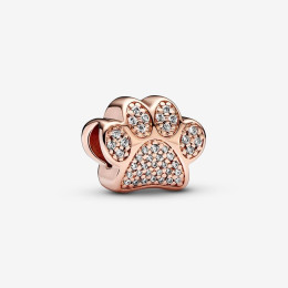 Le Charm Pandora Empreinte Brillante, en doré or rose 585/1000, 781714C01.