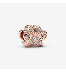 Le Charm Pandora Empreinte Brillante, en doré or rose 585/1000, 781714C01.
