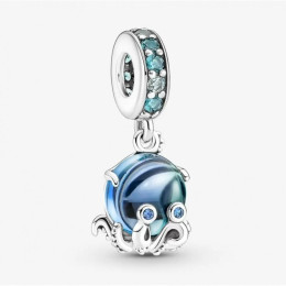 Le Charm pendentif, Pandora moments, Pieuvre Mignonne en Verre de Murano, en argent 925/1000 791694C01.