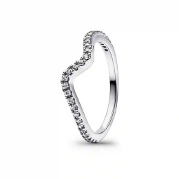 La Bague Pandora, Vague scintillante, argent 925/1000, 192539C01.