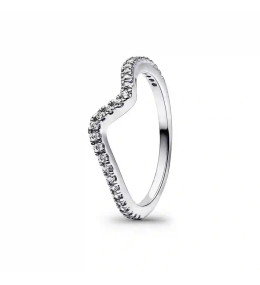 La Bague Pandora, Vague scintillante, argent 925/1000, 192539C01.