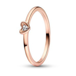 La Bague Pandora, Coeur rayonnant, doré or rose 585/1000, 182495C01.