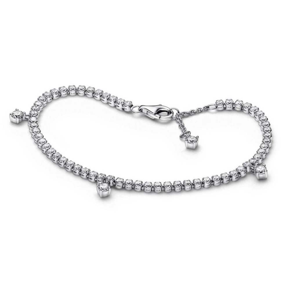 Le Bracelet Pandora, Rivière gouttes Scintillantes, en argent 925/1000, 592401C01.