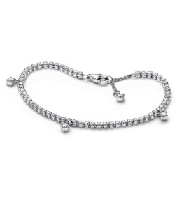 Le Bracelet Pandora, Rivière gouttes Scintillantes, en argent 925/1000, 592401C01.