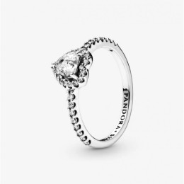 La Bague Pandora, Coeur Elevé, en argent 925/1000, 198421C01.