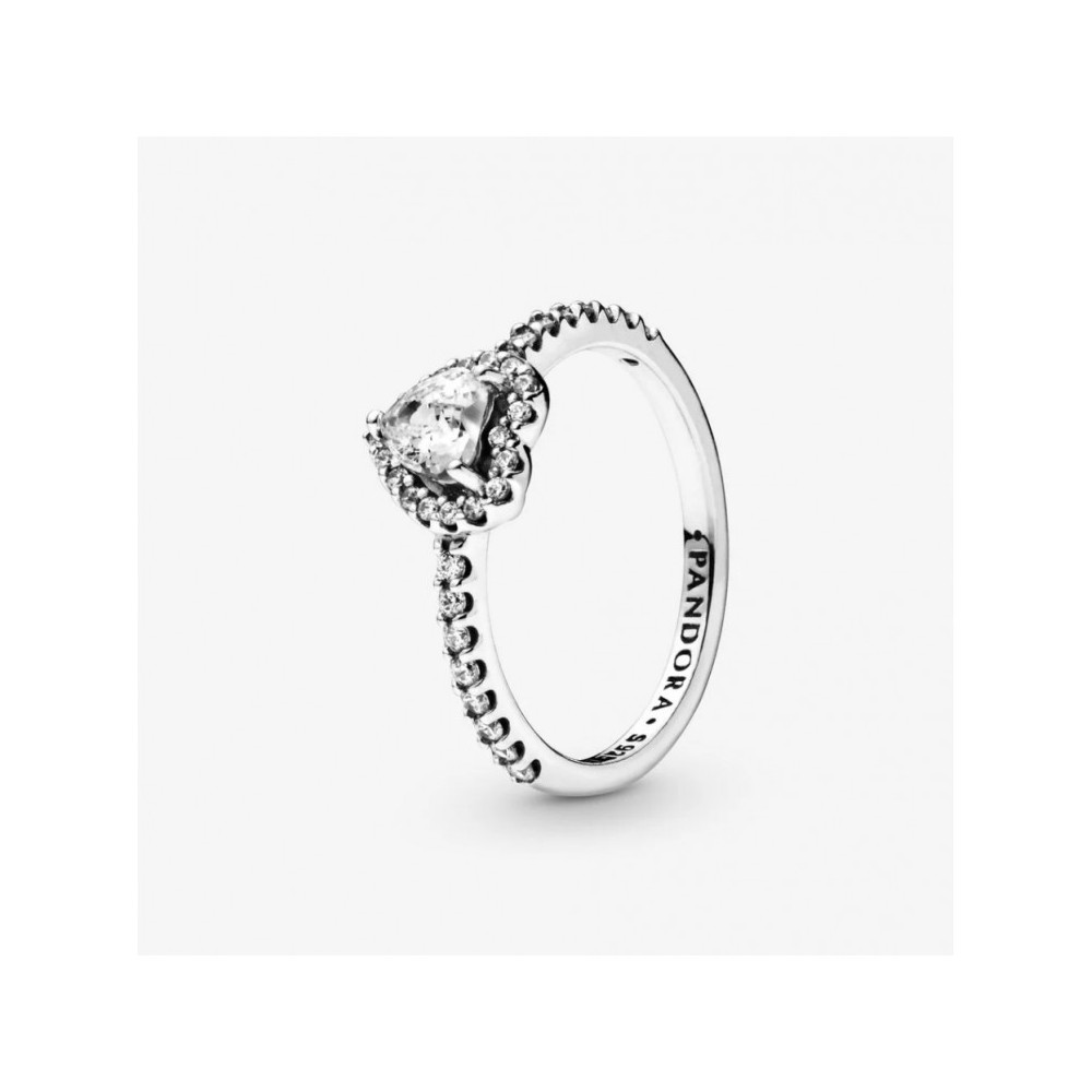La Bague Pandora, Coeur Elevé, en argent 925/1000, 198421C01.
