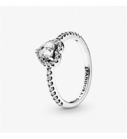La Bague Pandora, Coeur Elevé, en argent 925/1000, 198421C01.