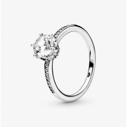 La Bague Pandora, Couronne Etincelante Incolore, en argent 925/1000, 198289CZ.