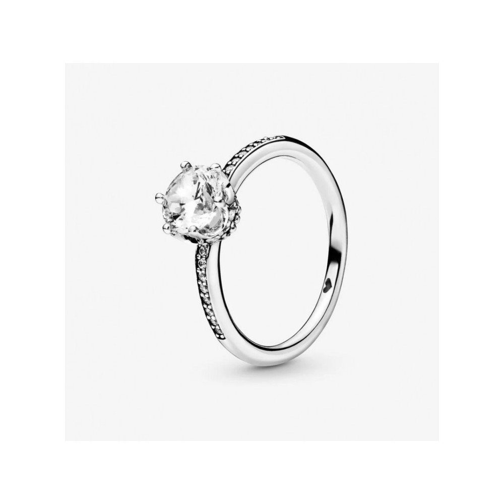 La Bague Pandora, Couronne Etincelante Incolore, en argent 925/1000, 198289CZ.