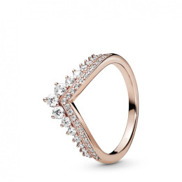La Bague Pandora, Voeu Princesse, doré or rose 585/1000, 187736CZ.