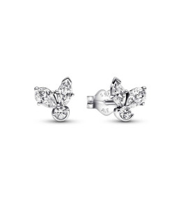 Les Boucles d'oreilles Pandora, Grappes Herbiers Scintillantes, en argent 925/1000, 292406C01.