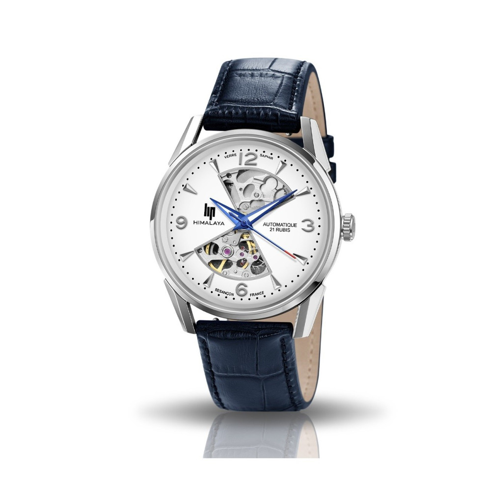 Montre Homme Lip Himalaya, Sablier, 40 mm, automatique cuir, Ref 671713