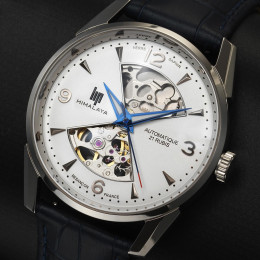 Montre Homme Lip Himalaya, Sablier, 40 mm, automatique cuir, Ref 671713