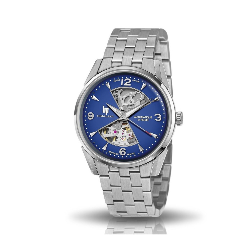 Montre Homme Lip Himalaya, Sablier, 40 mm, automatique acier, Ref 671712