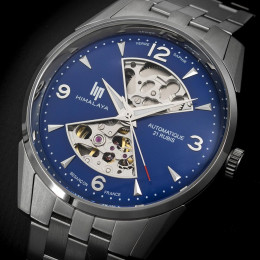 Montre Homme Lip Himalaya, Sablier, 40 mm, automatique acier, Ref 671712