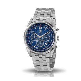 Montre Homme Lip Himalaya, 40 mm, Chronographe acier, Ref 671710