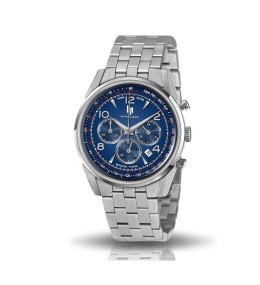 Montre Homme Lip Himalaya, 40 mm, Chronographe acier, Ref 671710
