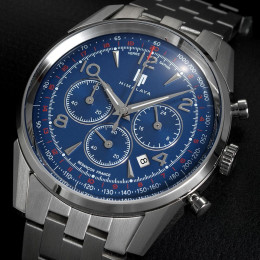 Montre Homme Lip Himalaya, 40 mm, Chronographe acier, Ref 671710