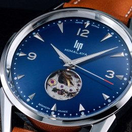 Montre Homme Lip Himalaya, coeur battant, 40 mm, automatique, Ref 671585