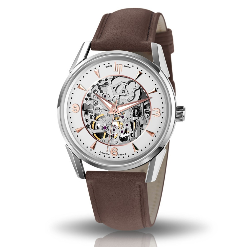 Montre Homme Lip Himalaya 40 Squelette coeur battant Ref 671557