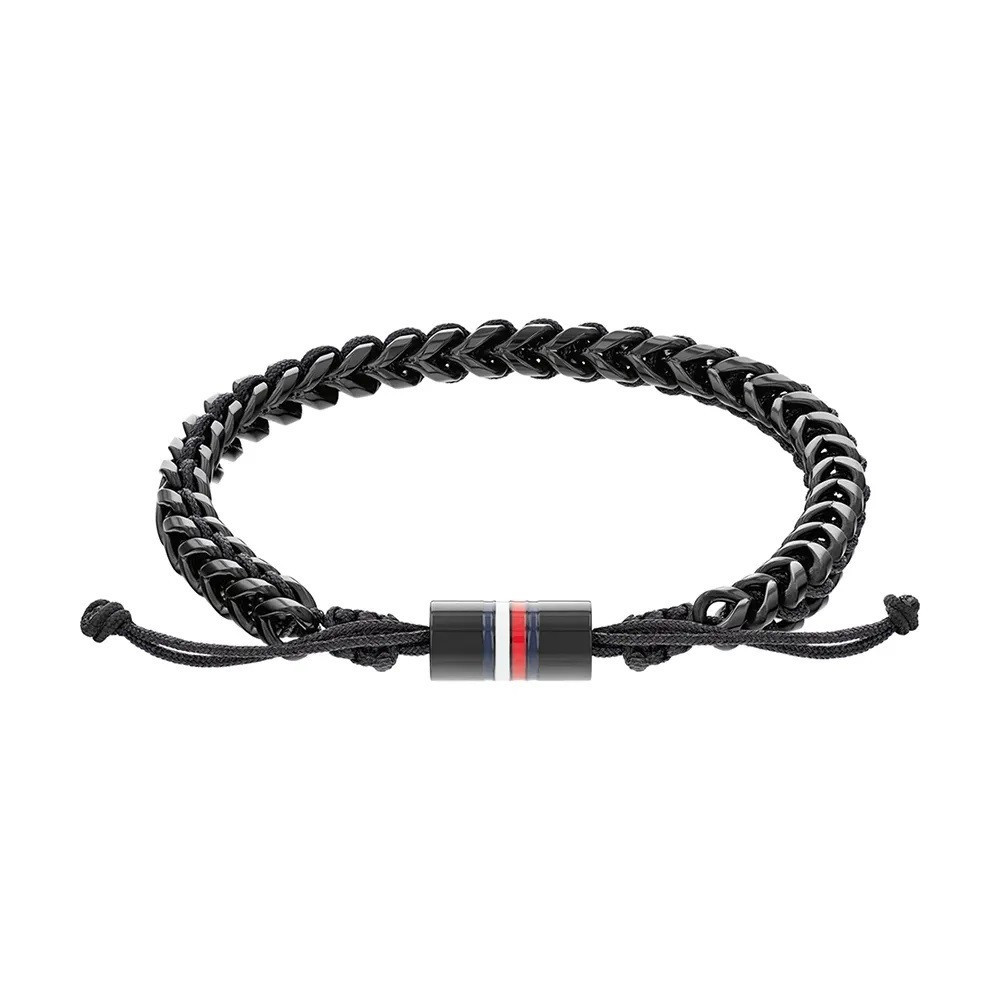 Le Bracelet homme Tommy Hilfiger, Métal Braided, Acier PVD noir, 2790513 Le Bracelet homme Tommy Hilfiger, Métal Braided, Acier PVD noir, 2790513