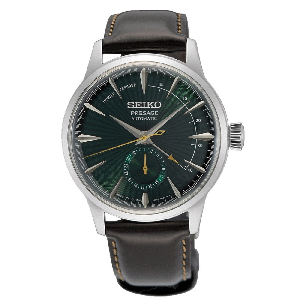 La Montre Homme SEIKO PRESAGE, Automatique 3 aiguilles et réserve de marche, SSA459J1