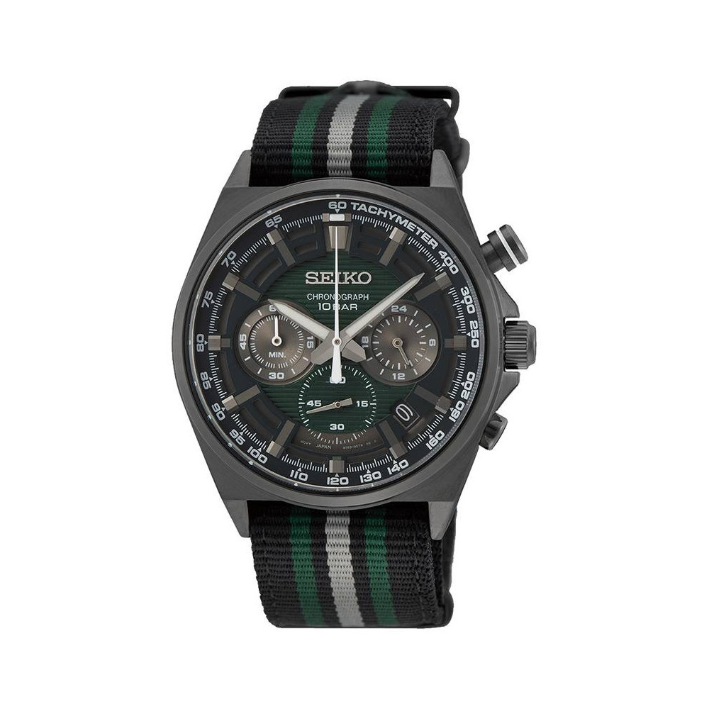 Montre Homme SEIKO SPORT quartz, chronographe SSB411P1