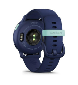 Montre Garmin vívoactive® 5 Boitier avec lunette en aluminium et silicone bleu marine, 010-02862-12