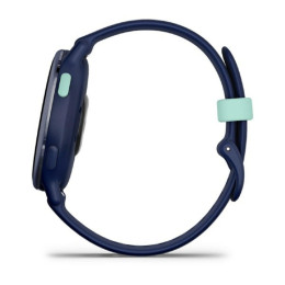 Montre Garmin vívoactive® 5 Boitier avec lunette en aluminium et silicone bleu marine, 010-02862-12