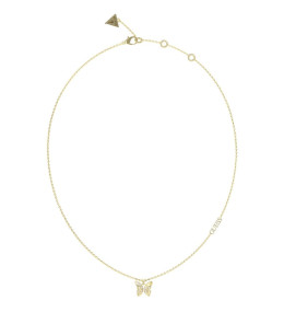 Le Collier femme Guess, Chrysalis, acier PVD jaune, JUBN04107JWYG