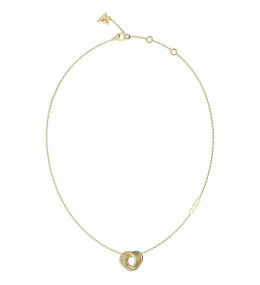 Le Collier femme Guess, Perfect, acier PVD jaune, JUBN04062JWYG