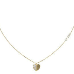 Le Collier femme Guess, Lovely Guess, acier PVD jaune, JUBN03035JWYG.