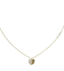 Le Collier femme Guess, Lovely Guess, acier PVD jaune, JUBN03035JWYG.
