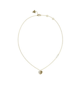 Le Collier femme Guess, Lovely Guess, acier PVD jaune, JUBN03035JWYG.