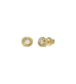 Les Boucles d'oreilles femme Guess, Perfect, acier PVD jaune, JUBE04065JWYG