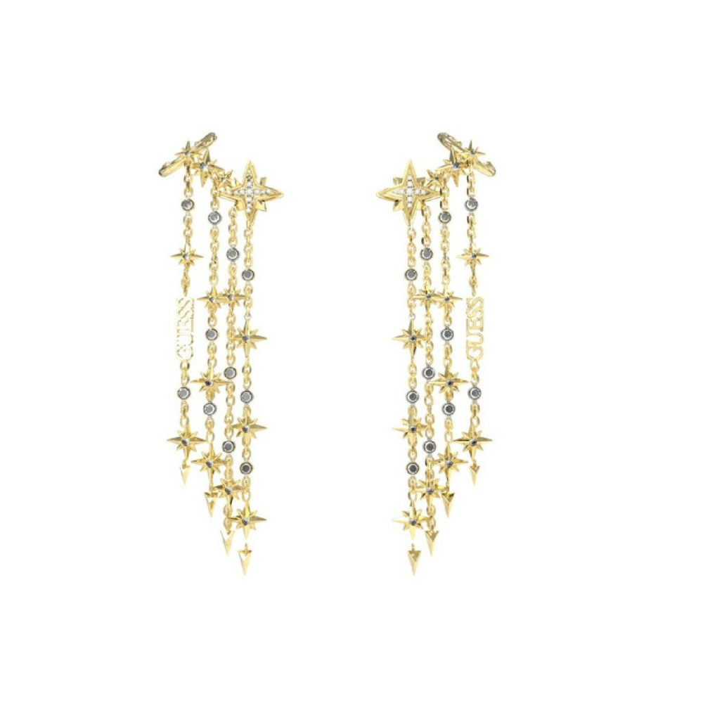 Les Boucles d'oreilles femme Guess, Love me tender, acier PVD jaune, JUBE03323JWYG