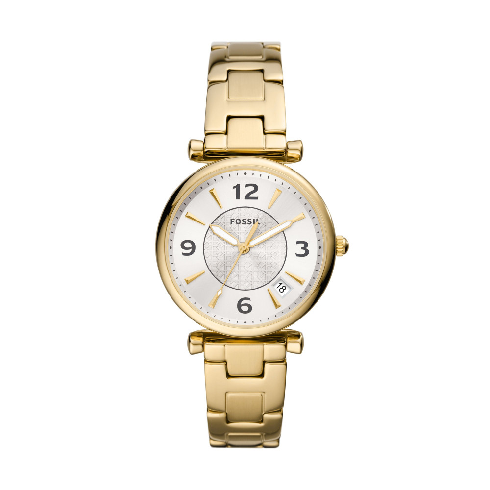 La Montre Femme FOSSIL, CARLIE, Acier PVD jaune, ES5159 La Montre Femme FOSSIL, CARLIE, Acier PVD jaune, ES5159