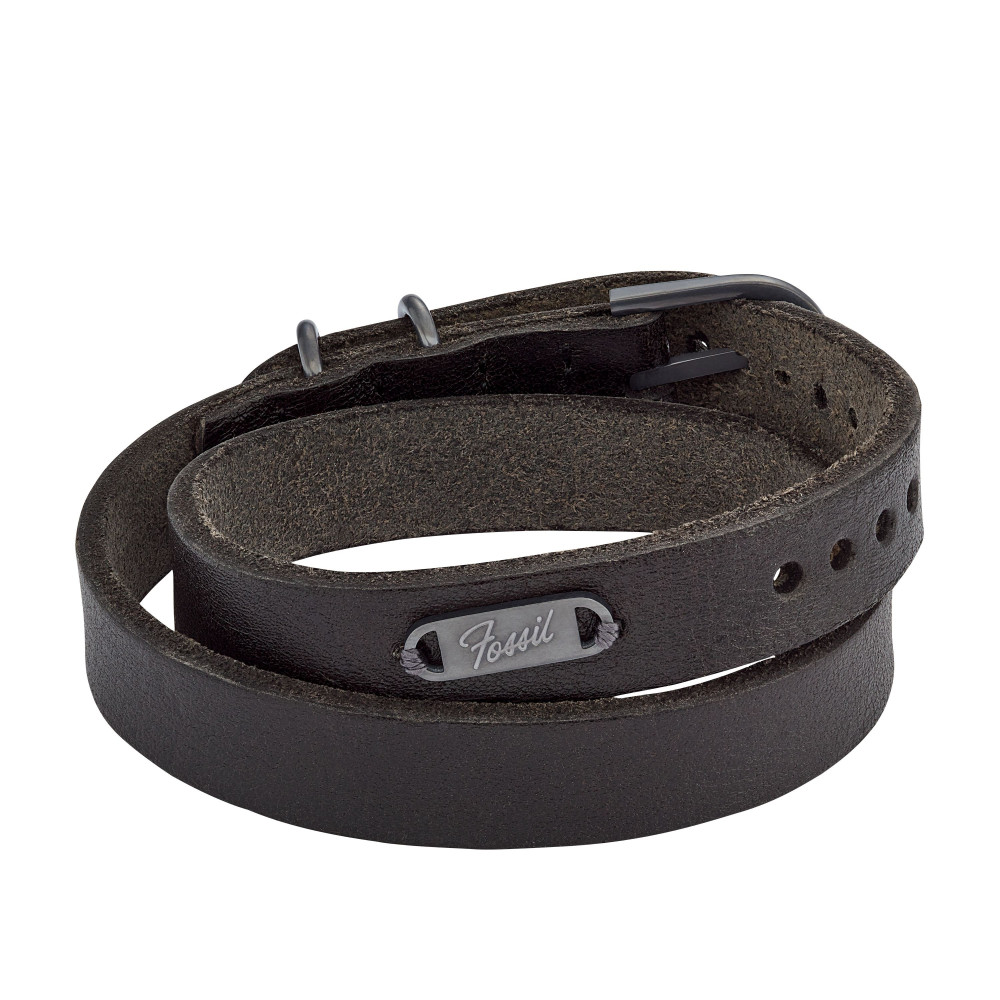 Le Bracelet Homme, double tour, FOSSIL, Héritage, en cuir, JF04128793 Le Bracelet Homme, double tour, FOSSIL, Héritage, en cuir, JF04128793