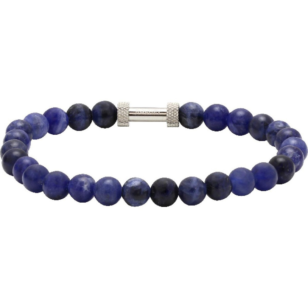 Bracelet ZEN Perles 6mm Lapis lazuli et Acier moleté, Rochet B266012