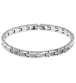 Bracelet Acier SANTORIN 6mm Acier 21cm, Rochet HB4760