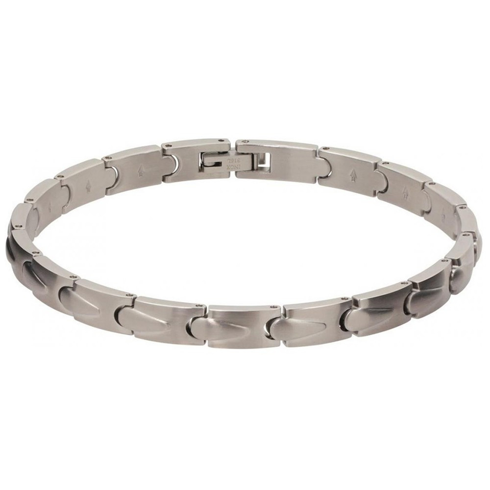 Bracelet Acier satiné MOOREA 6mm Acier 21cm, Rochet HB7680