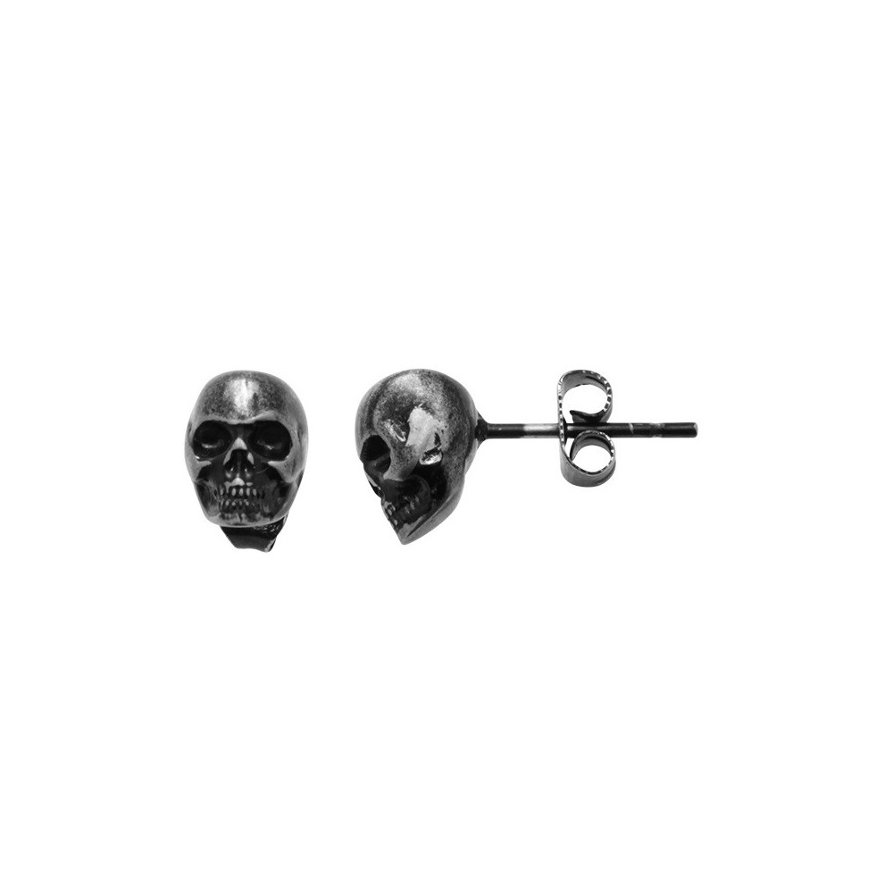 Boucles d'oreilles Acier SKULL Tête de mort, Rochet HBO70 Boucles d'oreilles Acier SKULL Tête de mort, Rochet HBO70