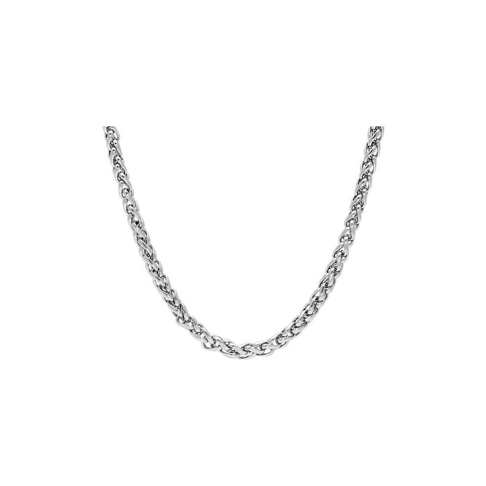 Collier Acier CONQUEST 4mm Acier 55cm, Rochet HC5040