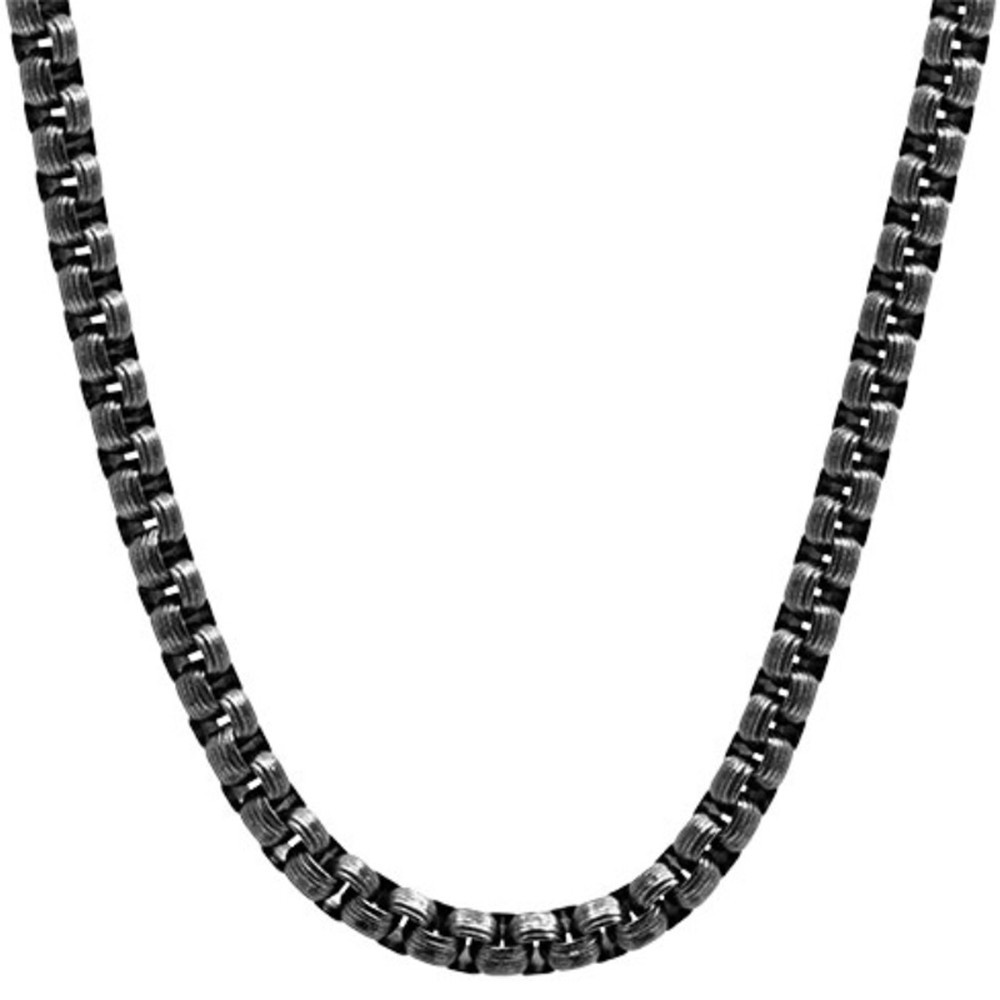 Collier Acier SLAVE 6mm Acier vintage 50cm, Rochet HC69601