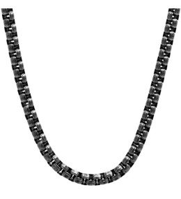 Collier Acier SLAVE 6mm Acier vintage 50cm, Rochet HC69601